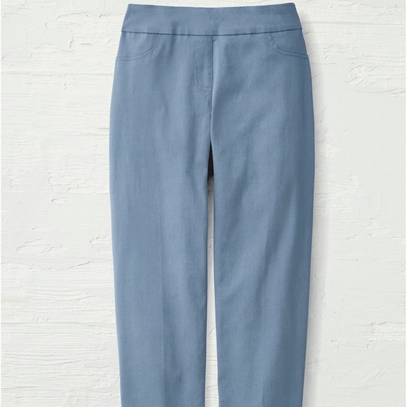 Coldwater Creek Anywhere Shape Me Slim Leg Pant inBlue Daze Size 14P - Picture 1 of 11